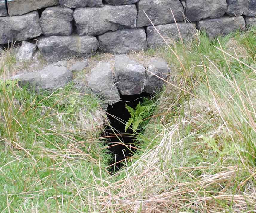 The entrance to the Tunnel is built into the base of a wall