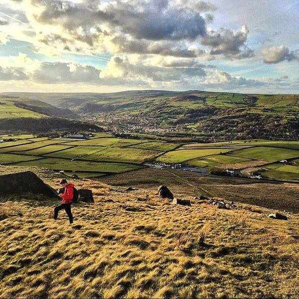 On the hike up to the dam, Shepherd's Rest at the foot of the hill. Photo by Megan Williams.